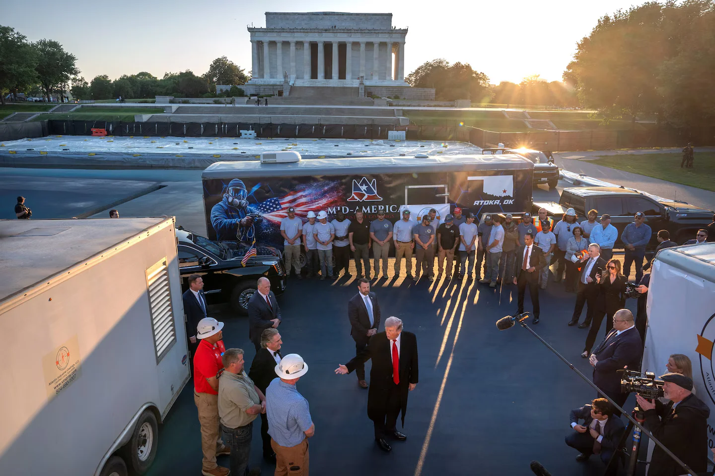 Historic-preservation group sues to block Trump's Reflecting Pool makeover over review rules