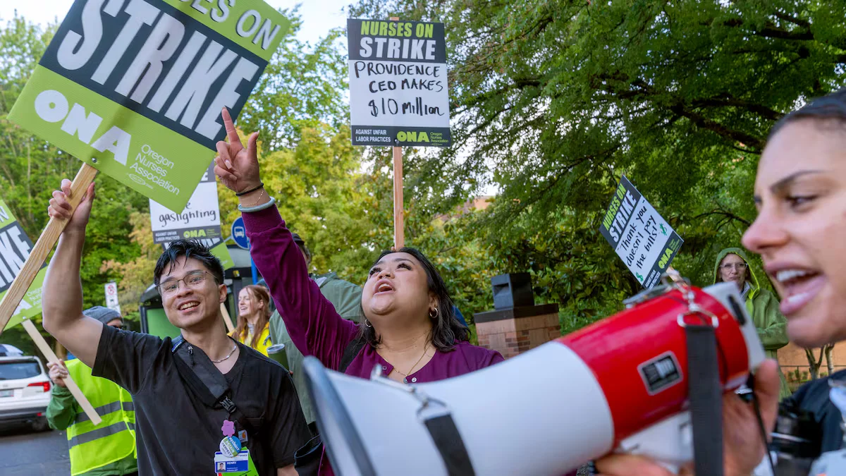 "Providence Nurses Strike in Portland and Seaside"