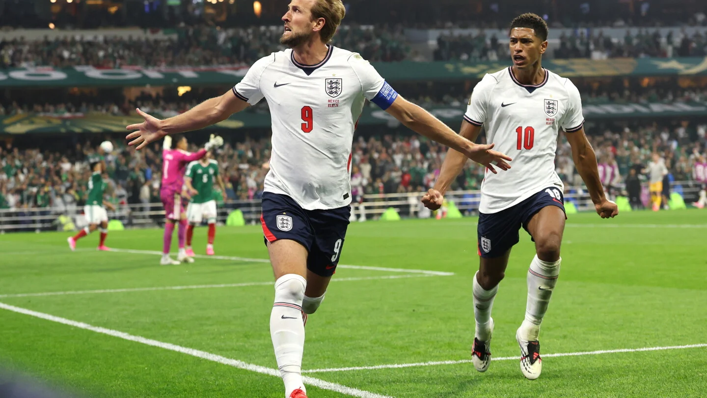 England edge Mexico in ten-man Azteca duel as Bellingham shines