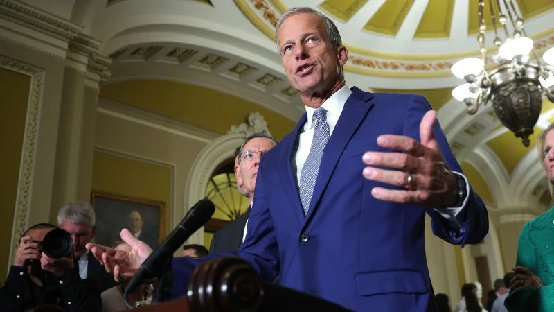 Thune Holds the Line as Trump Presses for GOP Agenda