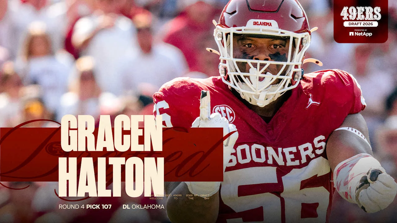 49ers land Oklahoma DL Gracen Halton at No. 107 in 2026 NFL Draft