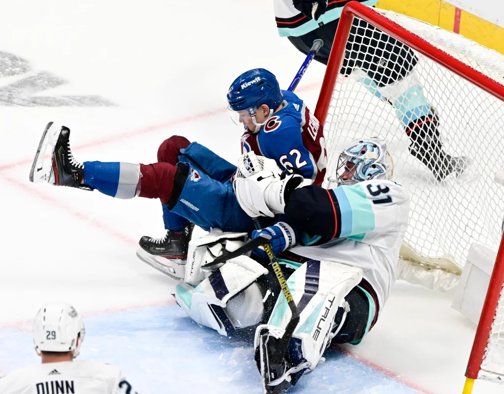 Kraken stun Avalanche in playoff debut, secure historic victory.