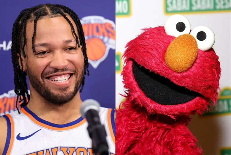 Brunson Extends Olive Branch to Elmo at Knicks Championship Parade