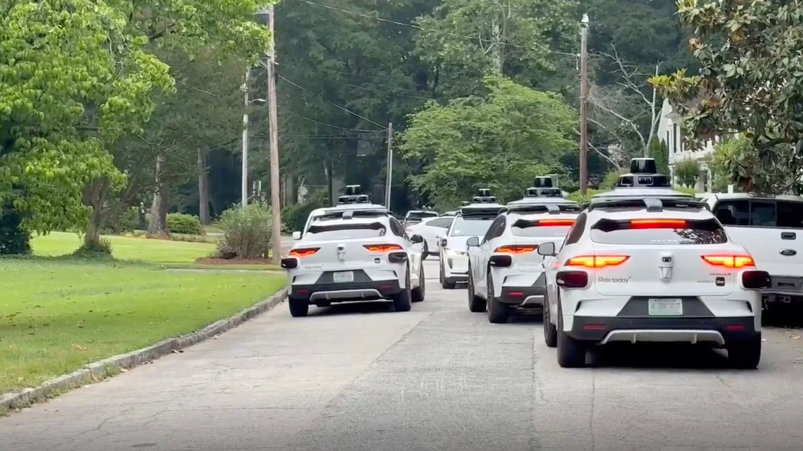 Waymo driverless cars crowd Atlanta cul-de-sacs, prompting safety worries