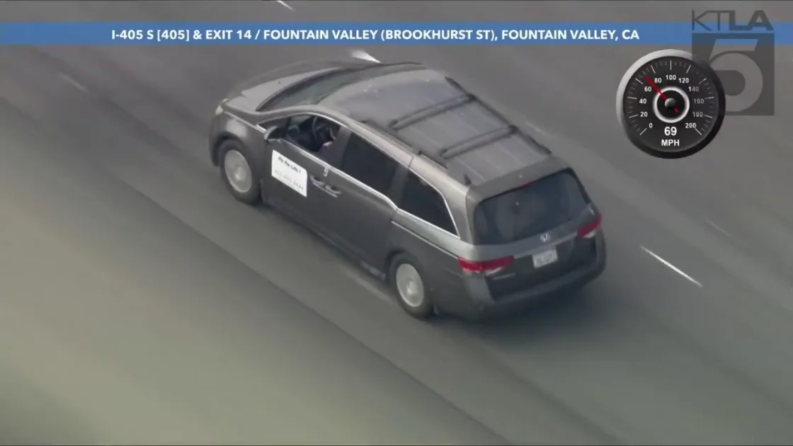 Stolen Van Driver Leads Authorities on High-Speed Chase Across Southern California Counties