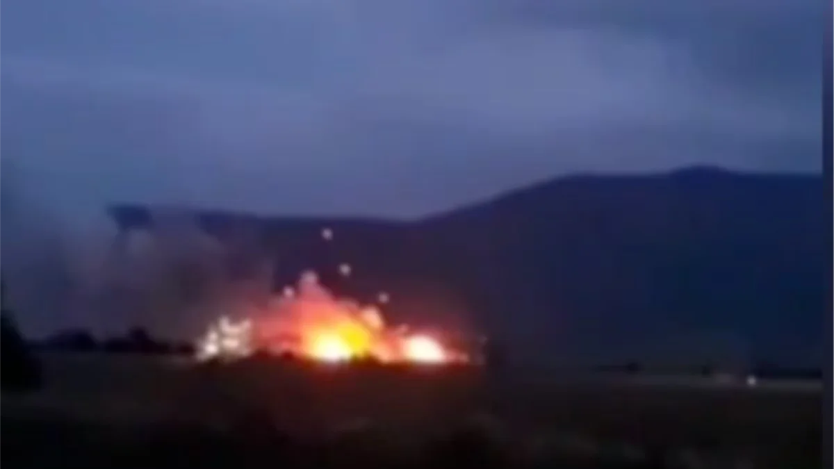 "Massive Fire at Crimea Military Base Sparks Evacuations and Highway Shutdown, Confirms Moscow-Appointed Official"