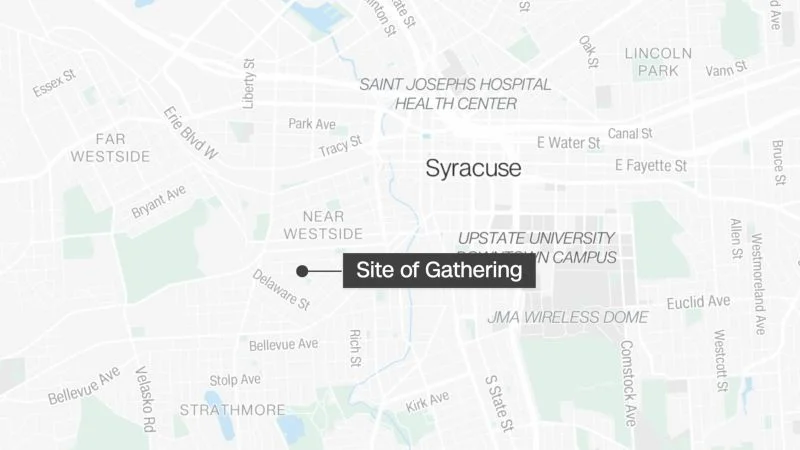 Mass gathering in Syracuse results in 13 shot, stabbed or hit by cars.