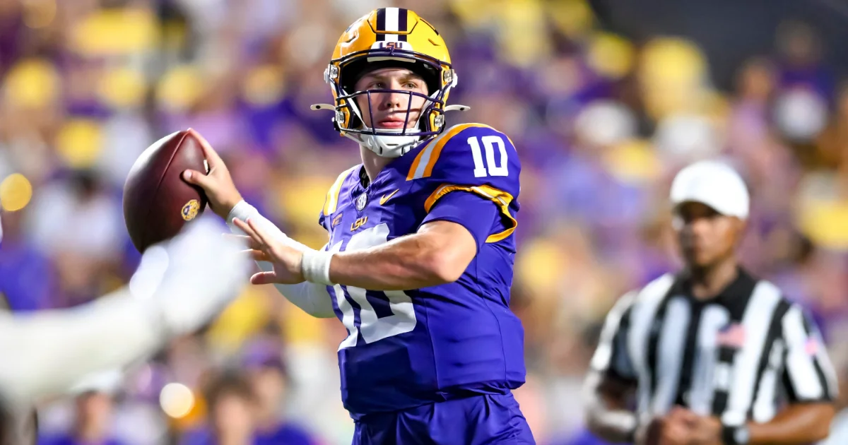 LSU's Sam Leavitt Doubtful for Week 3 Ole Miss Tilt