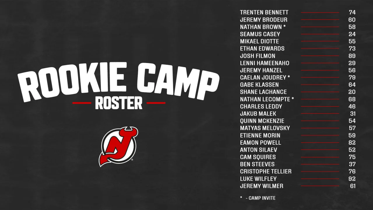 Devils Unveil 2026 Rookie Camp Roster and September Schedule