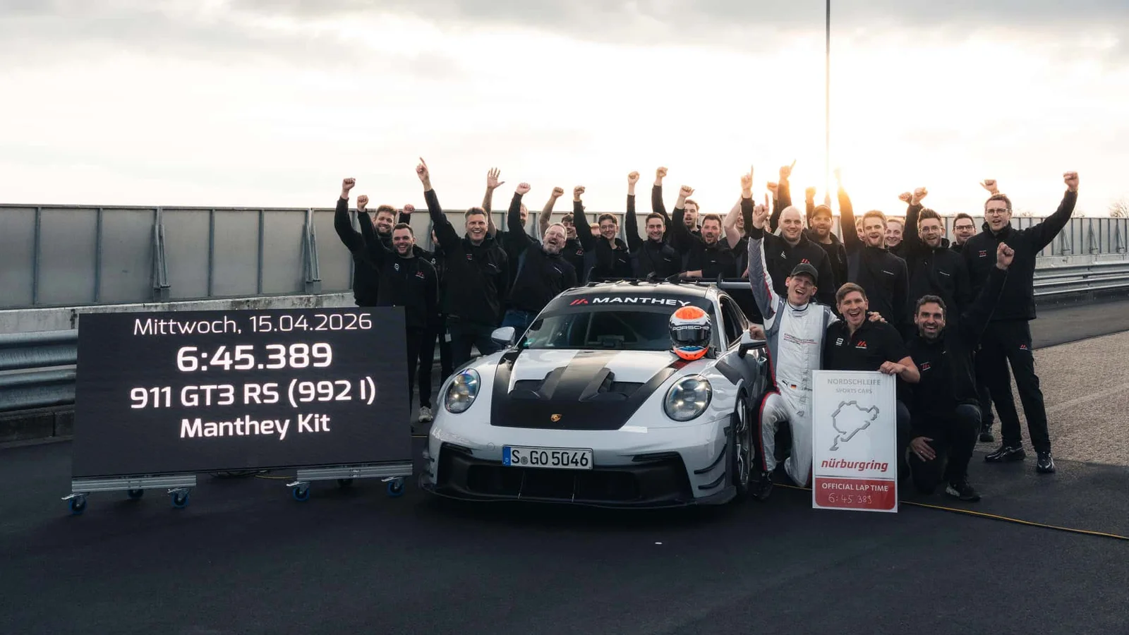 Manthey-Kitted Porsche 911 GT3 RS Posts 6:45 Nordschleife Lap