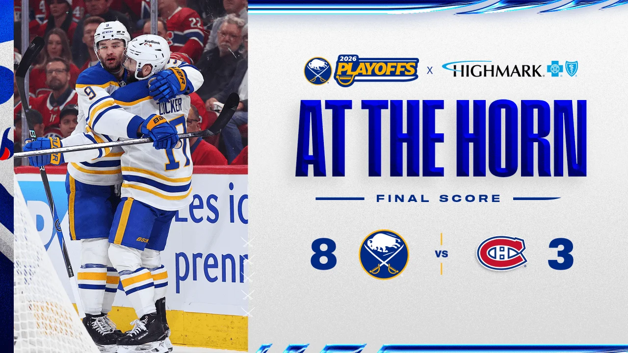 Sabres erupt to 8-3 win, force deciding Game 7 against Canadiens
