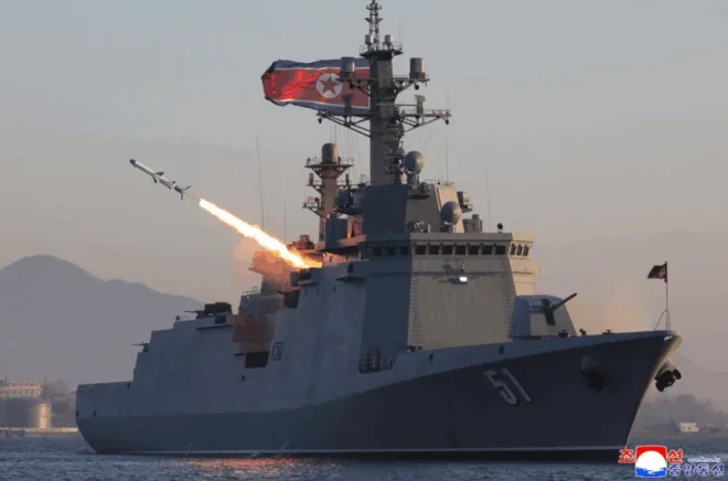 Kim Oversees North Korea’s First Public Anti-Ship and Cruise Missile Firings From Choe Hyon Destroyer