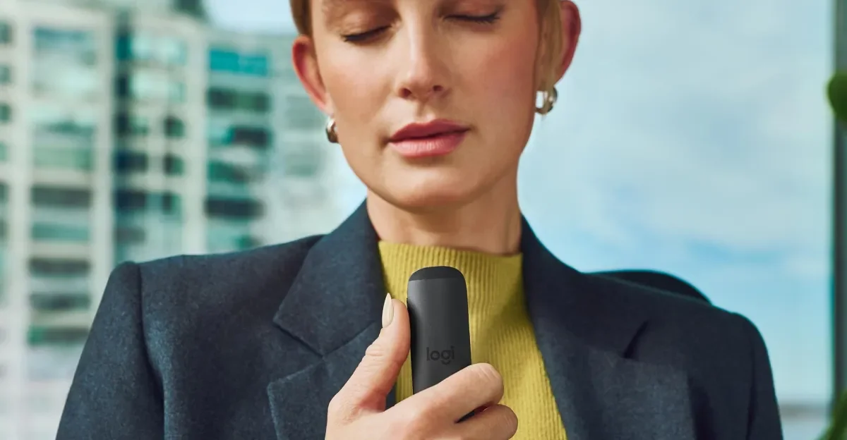 Logitech Spotlight 2 adds breathing-guided calm to a presentation remote