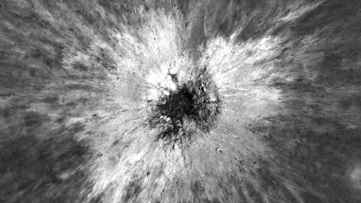 Fresh 225-Meter Lunar Crater Captured Moments After Formation
