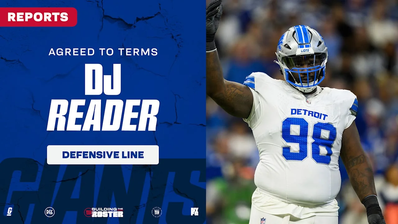 Giants Sign DJ Reader, Pending Physical