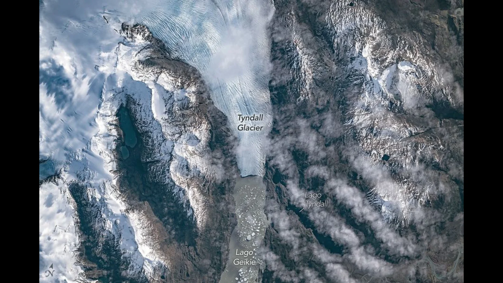 Ice Fragments Break Off Patagonia Glacier, Captured From Space