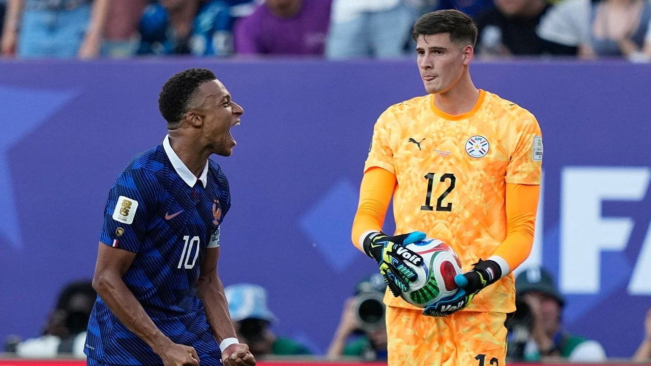 Mbappé post-match clash as Paraguay goalie hurls ball at star