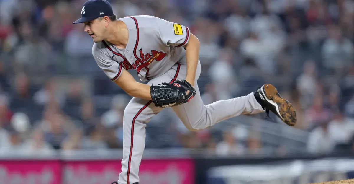 Braves' eight-game win streak ends after late collapse in Mahle debut
