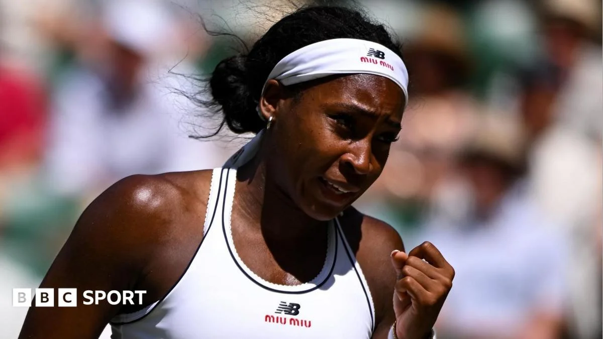 Gauff advances to Wimbledon semi after comeback against Pegula, to face Muchova