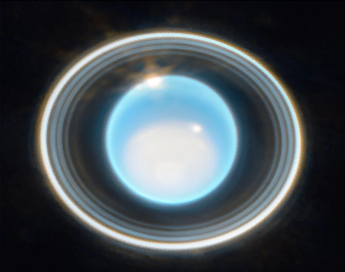 James Webb Telescope Reveals Stunning New Image of Uranus and its Rings.